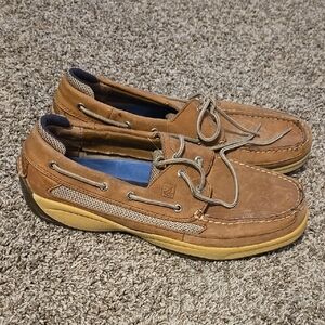 Sperry Men's Tan Leather Boat Shoes